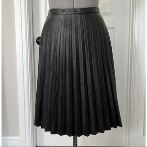 Reposhing - J Crew Faux Leather Pleated Skirt